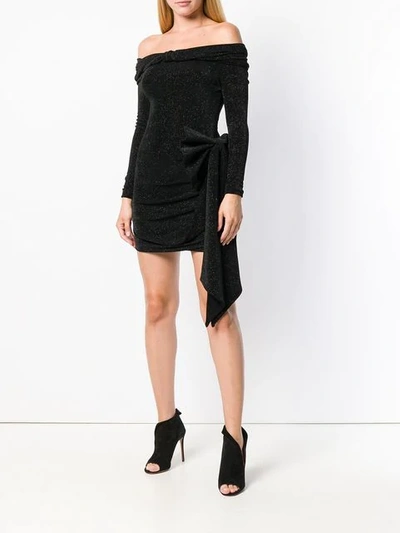 Shop Redemption Off The Shoulder Short Dress In Black