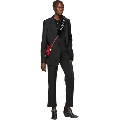 Shop Givenchy Black Faux-fur Bag Strap Sock