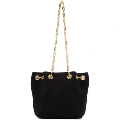 Shop M2malletier Black Mini Bucket Bag In Black Suede