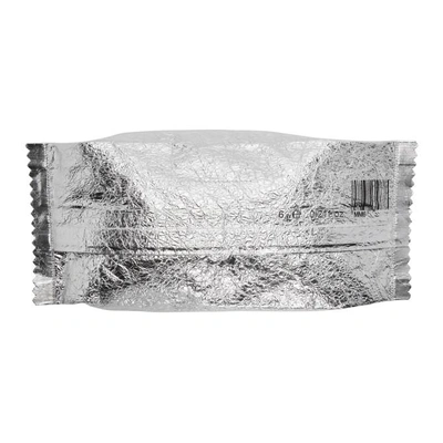 Shop Mm6 Maison Margiela Silver Large Candy Wrapper Pouch In T9002  Silv