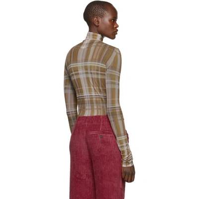 ACNE STUDIOS ACNE STUDIOS MULTICOLOR CHECK TURTLENECK 