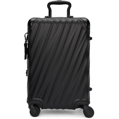 Shop Tumi Black International Carry-on Suitcase In Matte Black