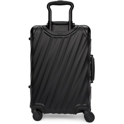 Shop Tumi Black International Carry-on Suitcase In Matte Black