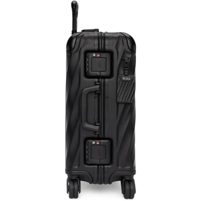 Shop Tumi Black International Carry-on Suitcase In Matte Black