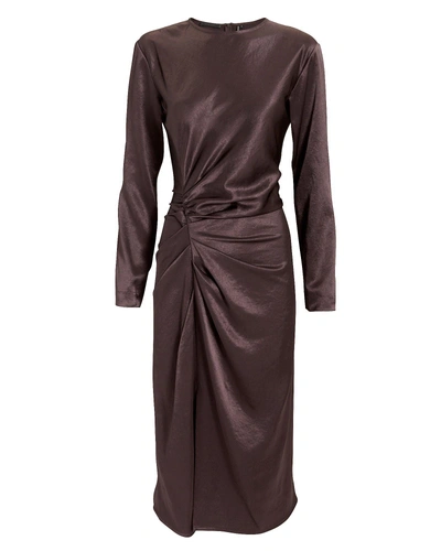 Shop Helmut Lang Crinkle Satin Dress