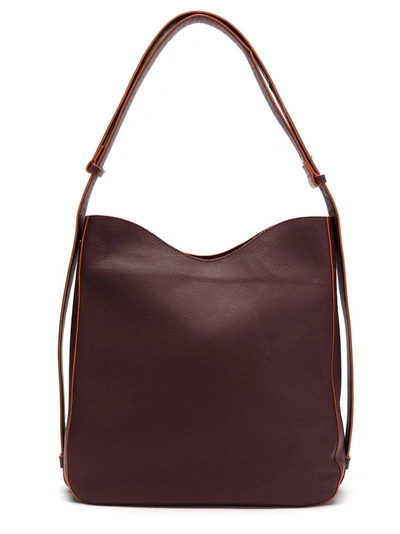 Shop Sarah Chofakian Leather Shoulder Bag - Red