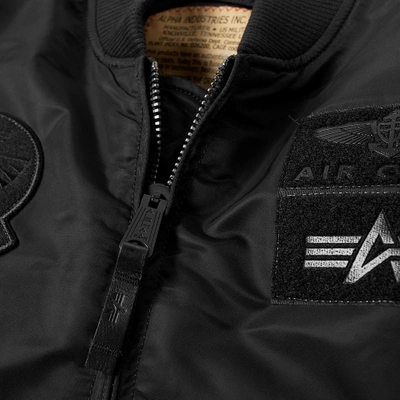 Shop Alpha Industries Ma-1 Pilot Jacket In Black