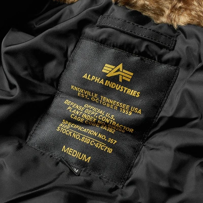 Shop Alpha Industries Ma-1 Polar Jacket Sv In Black