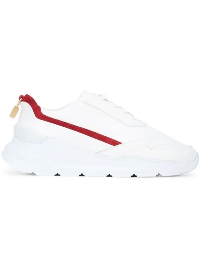 Shop Buscemi Strada Sneakers In White
