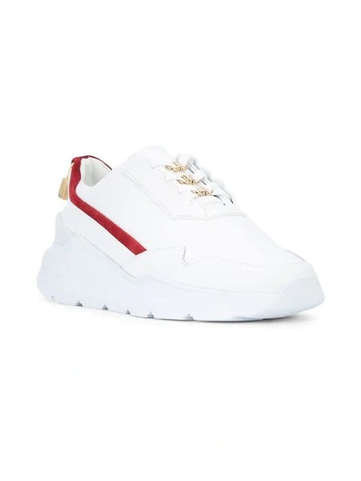 Shop Buscemi Strada Sneakers In White