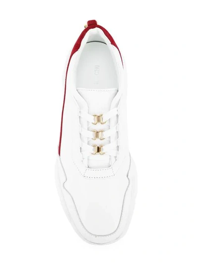 Shop Buscemi Strada Sneakers In White