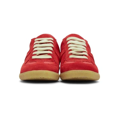 Shop Maison Margiela Ssense Exclusive Red Replica Sneakers In T4045 Red