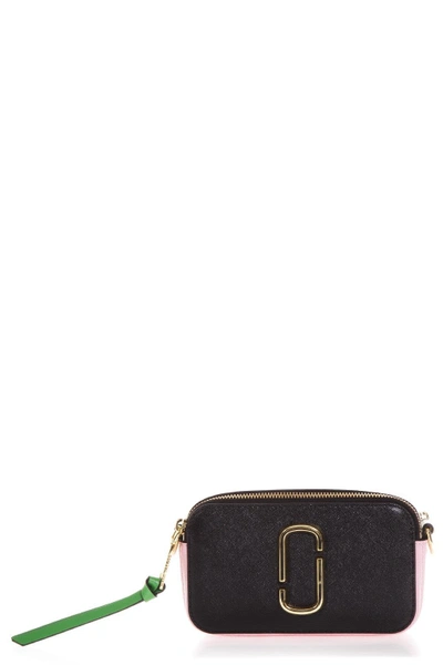 Shop Marc Jacobs Snapshot Black Leather Camera Bag