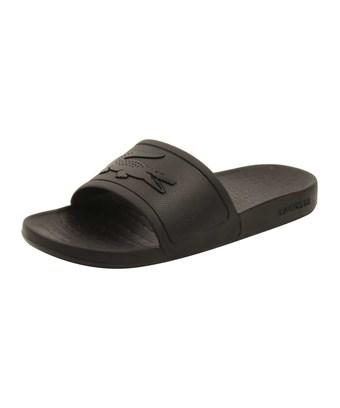 lacoste slides black