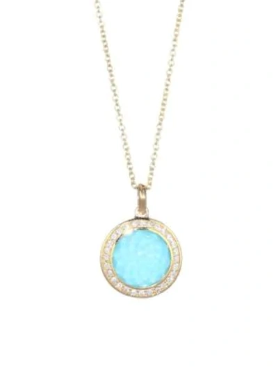 Shop Ippolita Lollipop Small 18k Yellow Gold, Doublet & Diamond Pendant Necklace