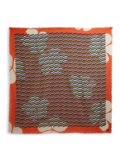 Shop Dries Van Noten Geometric-print Wool Scarf In Multi