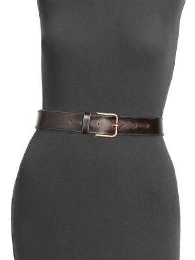 Shop Dries Van Noten Leather Belt In Black