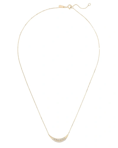 Shop Adina Reyter Heirloom Large Curve Necklace In Gold