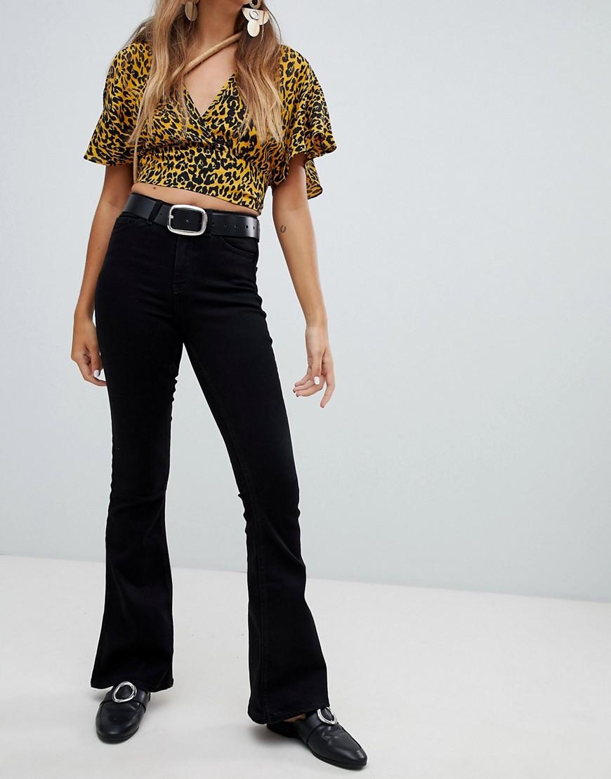 new look black flares