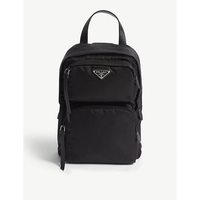 Shop Prada Black One Shoulder Backpack