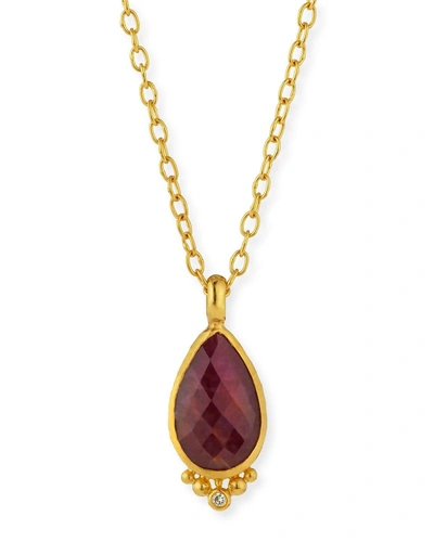 Shop Gurhan Elements 24k Constantine Ruby Pendant Necklace