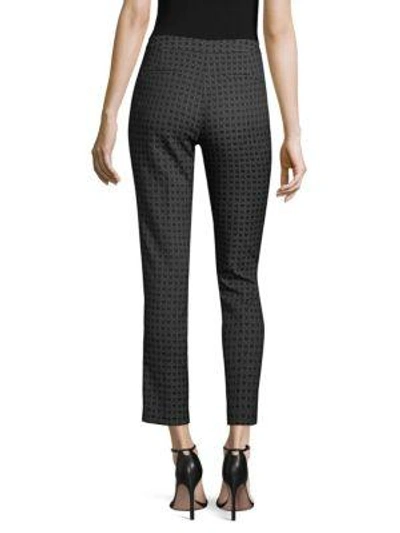 Shop Kobi Halperin Alexandra Geometric-print Trousers In Grey Multi