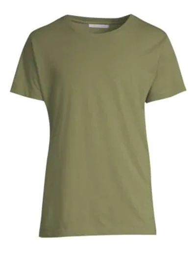 Shop John Elliott Classic Crew Tee In Olive