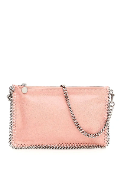 Shop Stella Mccartney Falabella Clutch In Blush