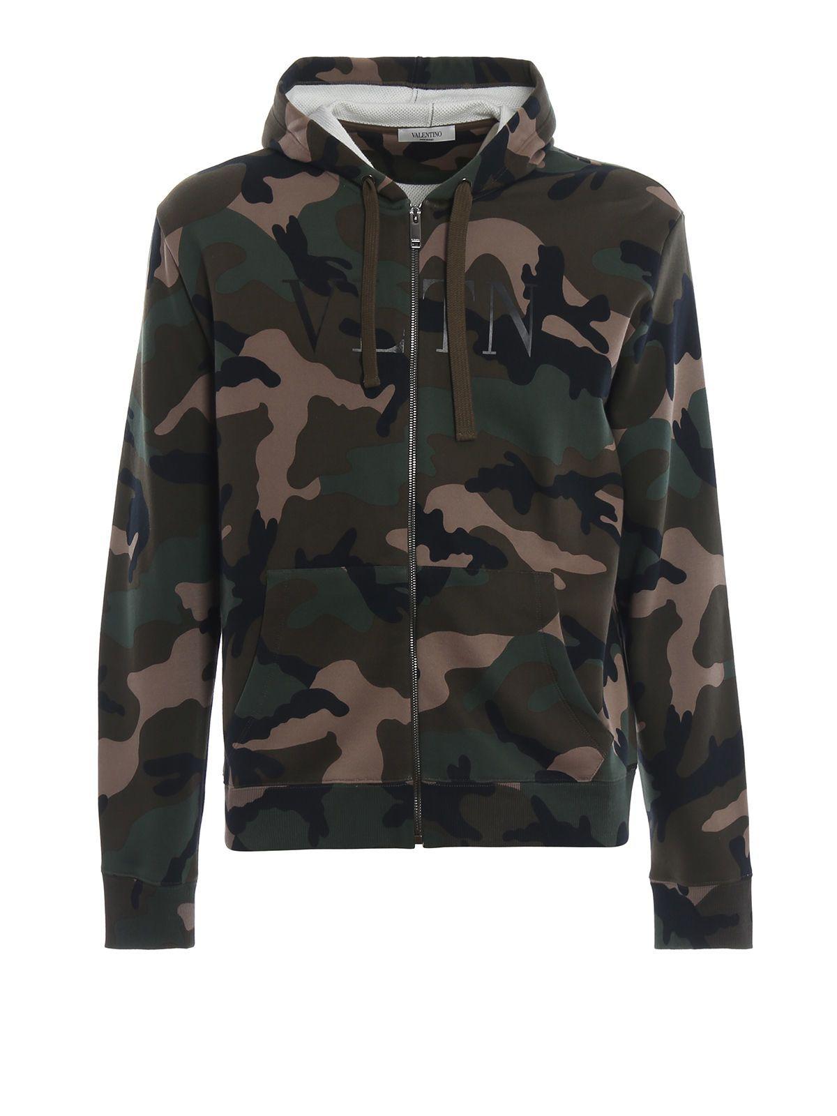 valentino camo hoodie