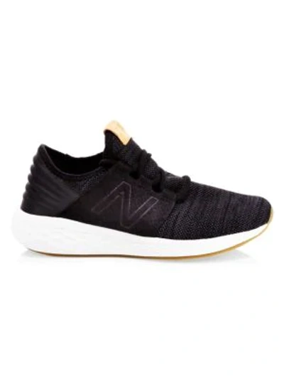 Shop New Balance Cruz Mesh Trainers In Black White