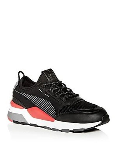 Shop Puma Men's Rs-0 Play Lace Up Sneakers In Black