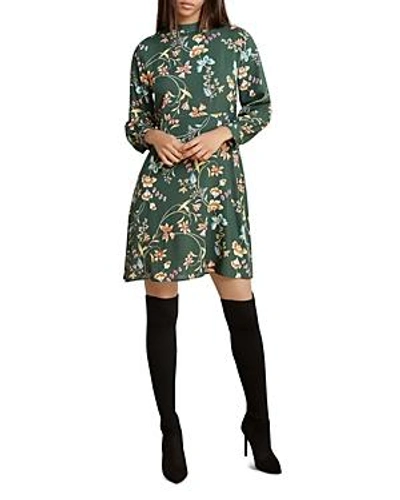 Shop Velvet By Graham & Spencer Floral Print A-line Dress In Zinnia