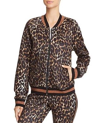 Shop Pam & Gela Leopard Print Track Jacket