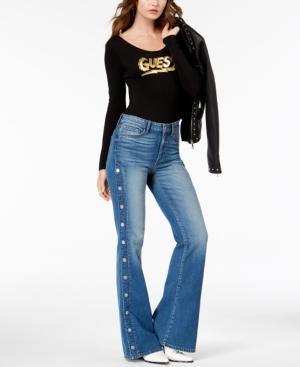 jeans that button on the side