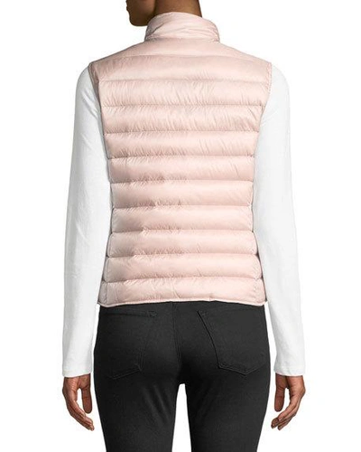 Shop Moncler Liane Quilted Down Gilet In Black