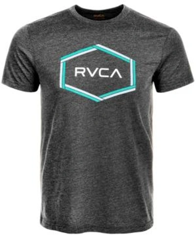 Shop Rvca Men's Logo Graphic T-shirt In Black