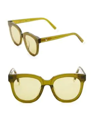 Shop Gentle Monster Inscarlet 66mm Square Sunglasses In Green