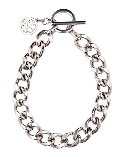Shop Ben-amun Polished Link Necklace In Gray
