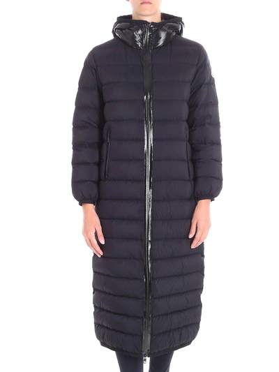 Moncler Black Down Grue Long Coat | ModeSens