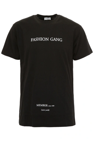 Shop Ih Nom Uh Nit Fashion Gang New York T-shirt In Blknero