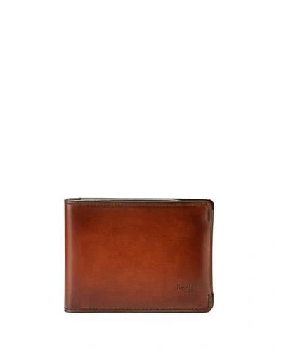 Shop Berluti Men's Essential Essence Leather Billfold Wallet In Brown