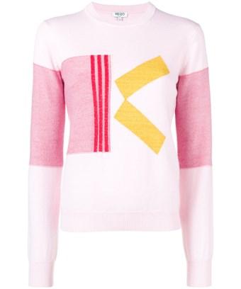 white and pink kenzo jumper