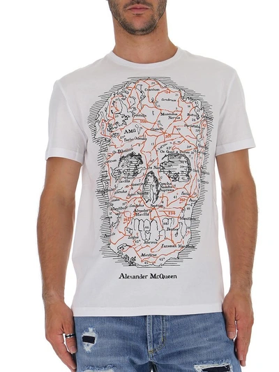 Shop Alexander Mcqueen Skull T In White