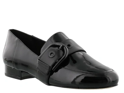 Shop Michael Kors Cooper Patent Loafers In Black