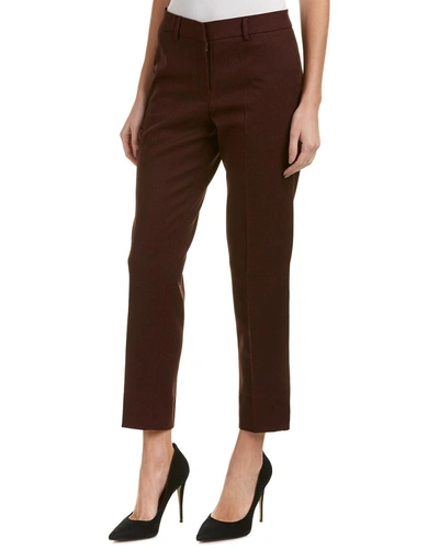Shop James Jeans Rouge Noir Flannel Ankle Trouser In Red