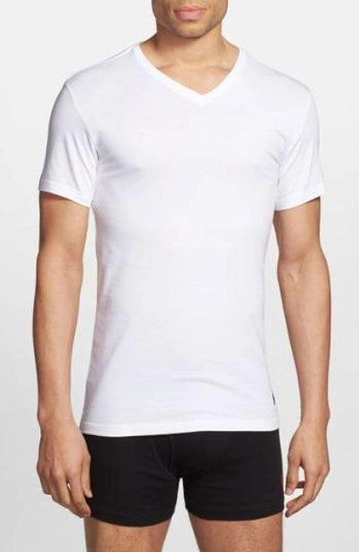 Shop Polo Ralph Lauren 3-pack Trim Fit T-shirt In White/ White