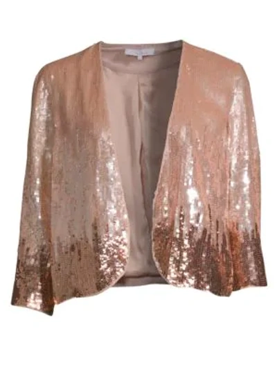 Shop Parker Sequin Jacket In Ombre Sugar