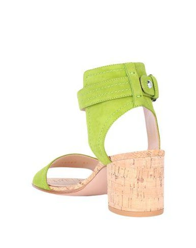 Shop Gianvito Rossi Sandals In Light Green