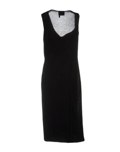 Shop Lanvin Knee-length Dress In Black