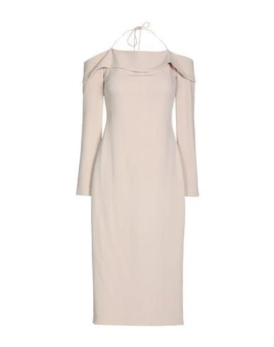 Shop Cushnie Et Ochs Midi Dresses In Light Pink